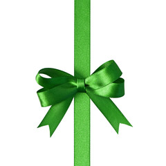 ribbon with bow isolated on white background