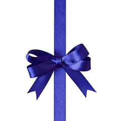 ribbon with bow isolated on white background