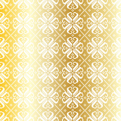 Gold Nordic Pattern