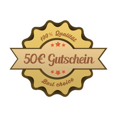 Vintage Button / 50€ Gutschein