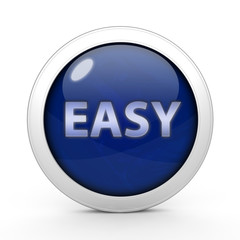 easy circular icon on white background