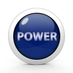 power circular icon on white background