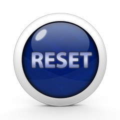 reset circular icon on white background