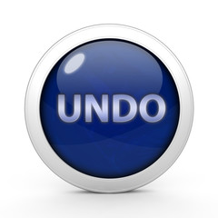 undo circular icon on white background