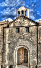Fototapeta na wymiar Carmelo church in Alghero, Italy.