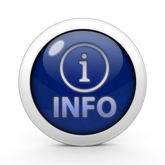 information circular icon on white background