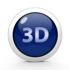 Obraz premium 3d circular icon on white background