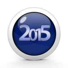 2015  circular icon on white background