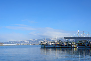The port of Hakodate in Hokkaido