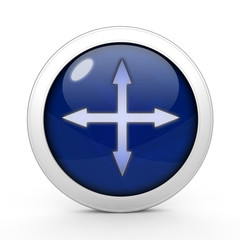 Arrow  circular icon on white background