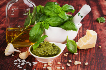 Green pesto.