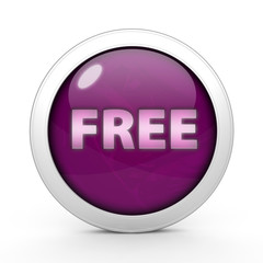 free circular icon on white background