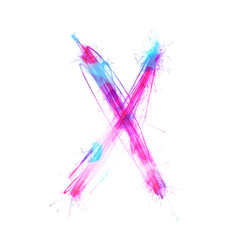 Twinkle light alphabet X.