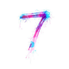 Twinkle light alphabet number 7.