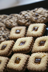 cookie cocoa and jam