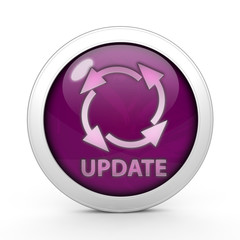 Update circular icon on white background
