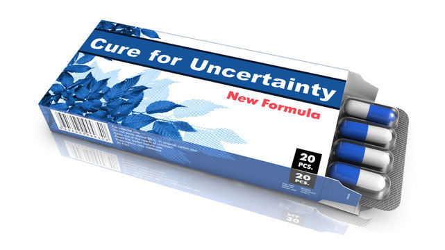 Cure For Uncertainty - Blister Pack Tablets.