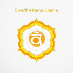 Fototapeta premium Symbol of Swadhisthana chakra vector