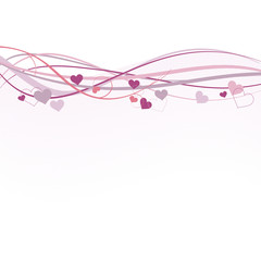 Valentine banner with space for text