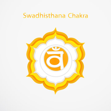 Symbol of Swadhisthana chakra vector