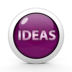 Ideas  circular icon on white background