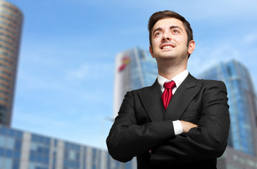 Young businessman outdoor