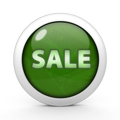 sale circular icon on white background