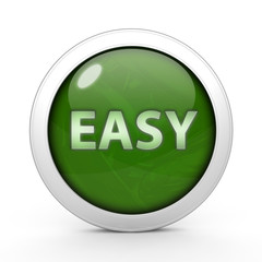 easy circular icon on white background