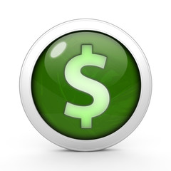 money circular icon on white background