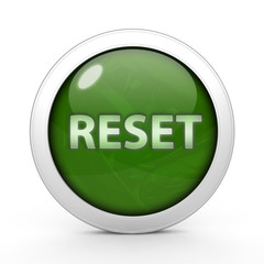 reset circular icon on white background