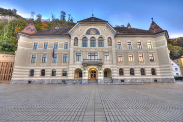 Fototapeta na wymiar Parliament of Liechtenstein in Vaduz