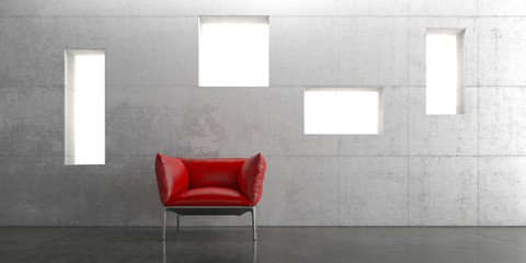 Sessel, Rot, Sitzen, Wohnen, Design, Interieur