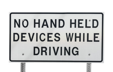 No Hand Held Devices While Driving
