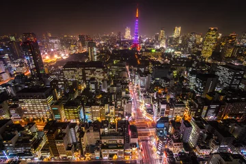 Selbstklebende Fototapeten Tokio-Turm, Tokio, Japan. © Luciano Mortula-LGM