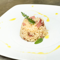 Risotto al bacon