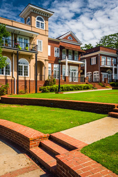 The Town Green In Downtown Duluth, Georgia.