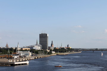 View of the port ,Riga