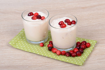 Joghurt mit Cranberries