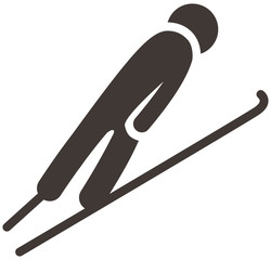 ski jumping icon