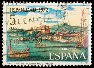 Spanish vintage postage stamp