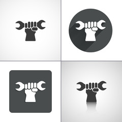 Service icon. Set elements for design. Vector illustration.