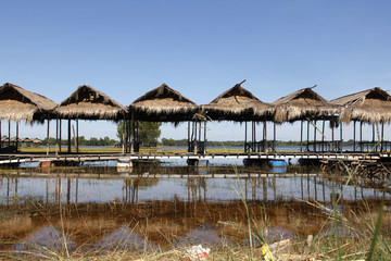 Fischerdorf am Mekong