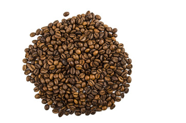 coffee beans on a white background