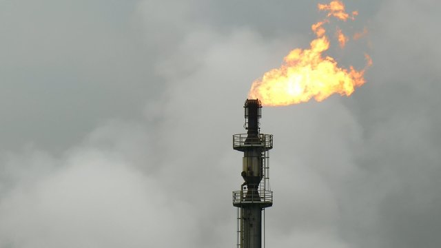Industrielles Abfackeln