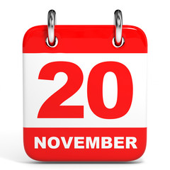 Calendar. 20 November.