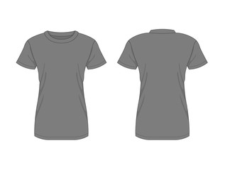 Fototapeta premium Woman t-shirt. Vector template