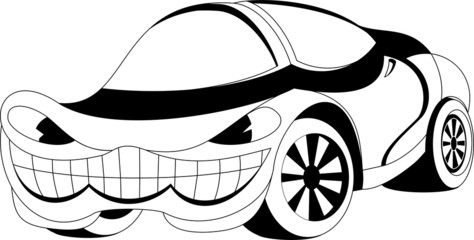 cartoon car