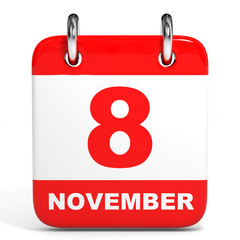 Calendar. 8 November.