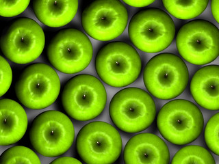 Mele verdi dall’alto