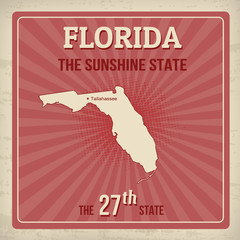 Florida retro poster